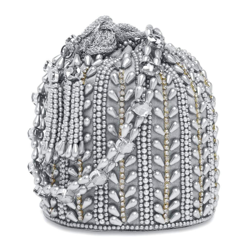 Potli Bags For Women Evening Bag Clutch Ethnic Bride Purse With Drawstring(P36Crm) : P36S