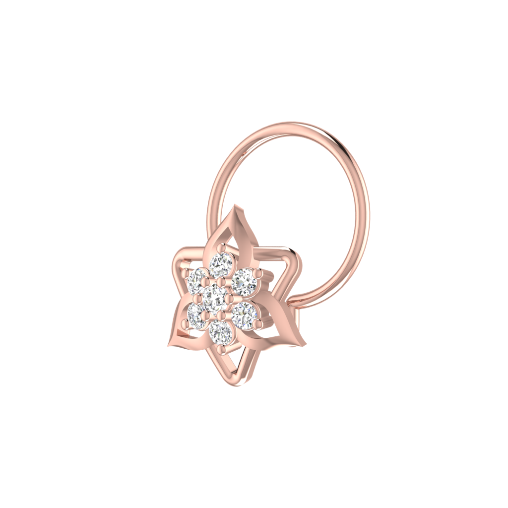 Avsar 9K Bis Hallmarked | Nosepin For Women/Girls |  Avno135 : AVNO135PC
