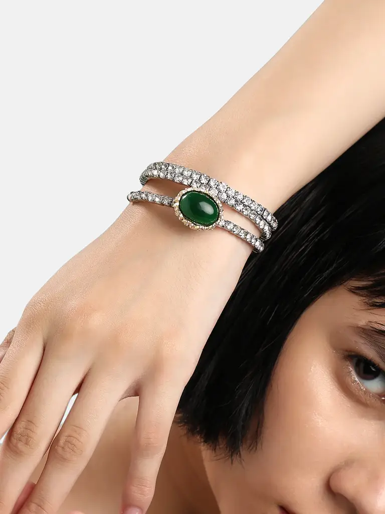 Leticia-Silver-Plated Wraparound : SOHIBR9140
