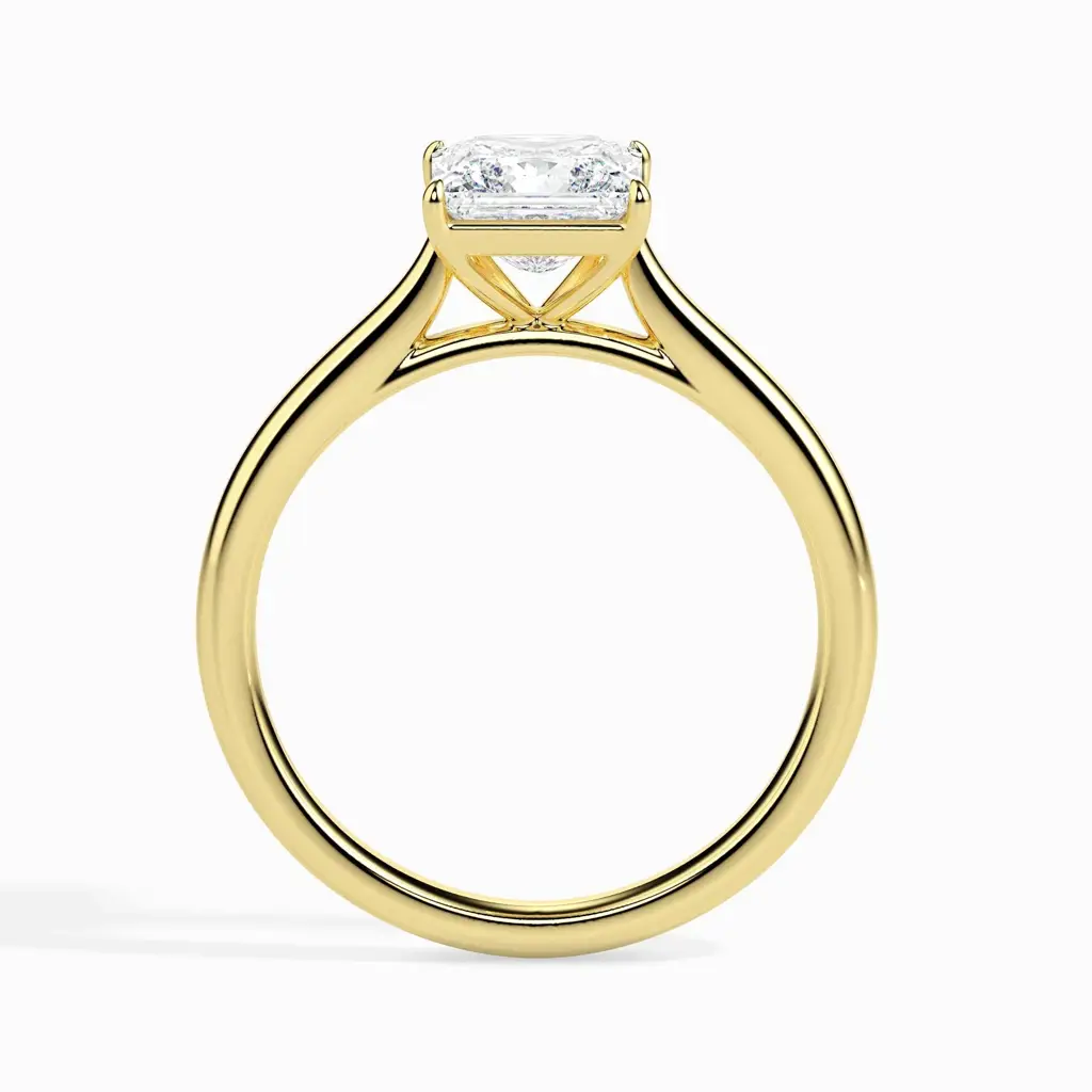 1 Carat Princess Solitaire Ring : 09kRoseZNR83F10