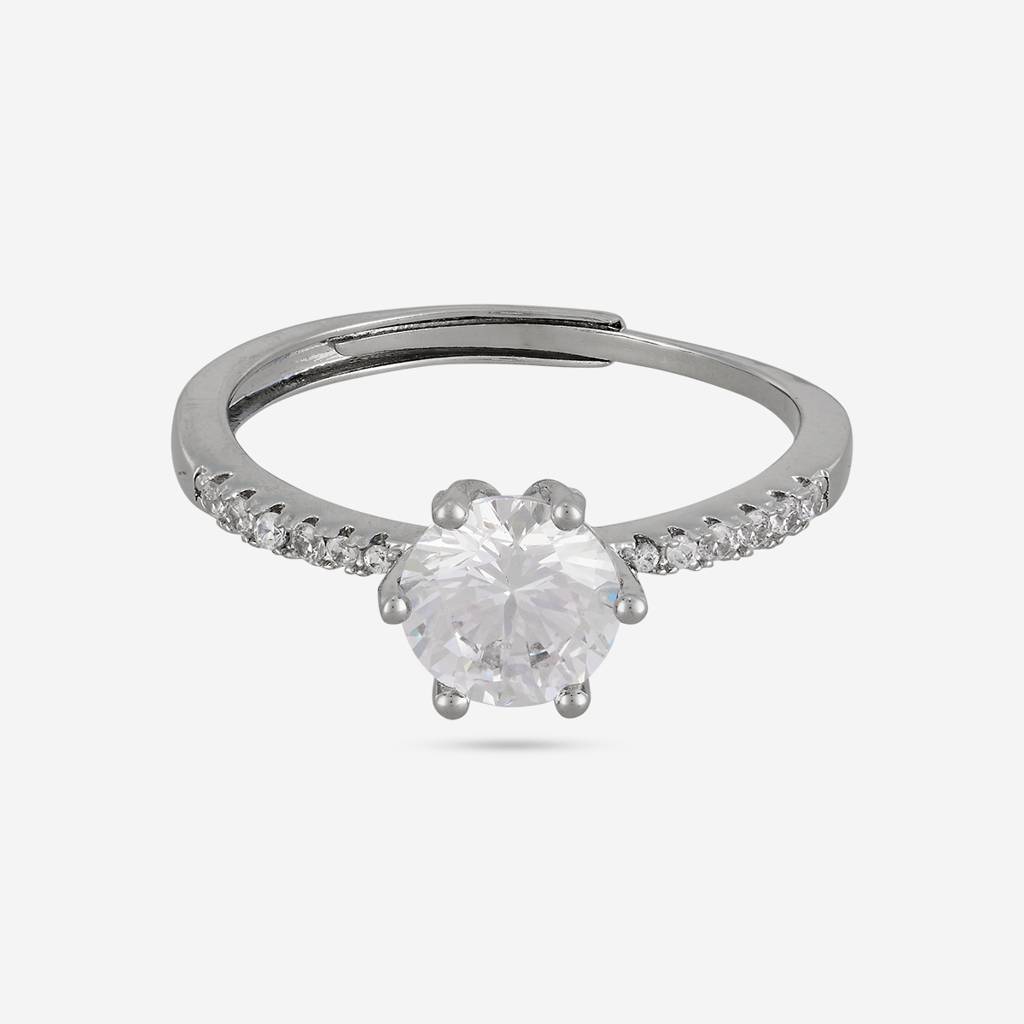 Gold Plated Casual Wear Trendy Zircon Finger Ring - 475398 : 475399