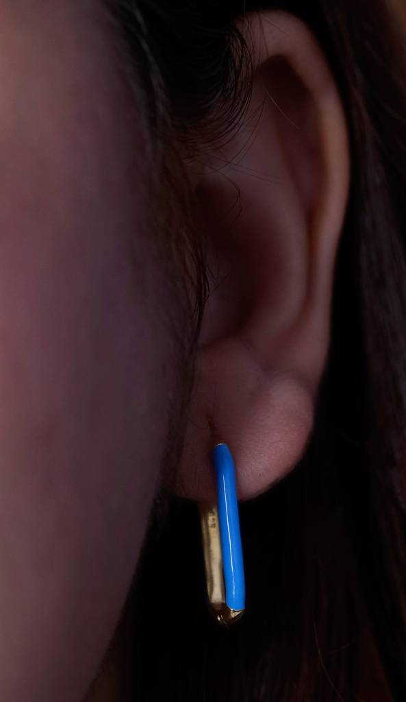 Enamel Long Bar Hoops : HOO_ENAMELO_PS_3277