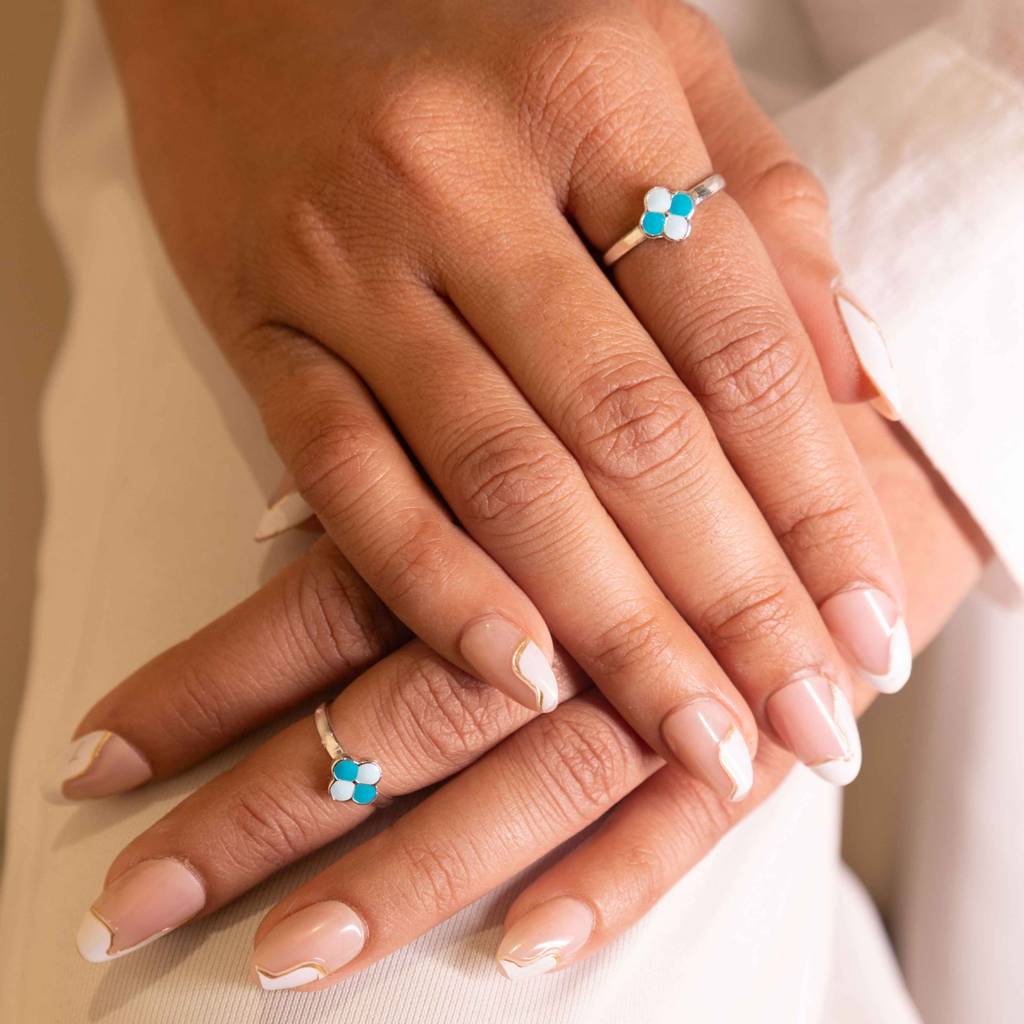 Adya Blossom Bud Midi Ring : SK20101