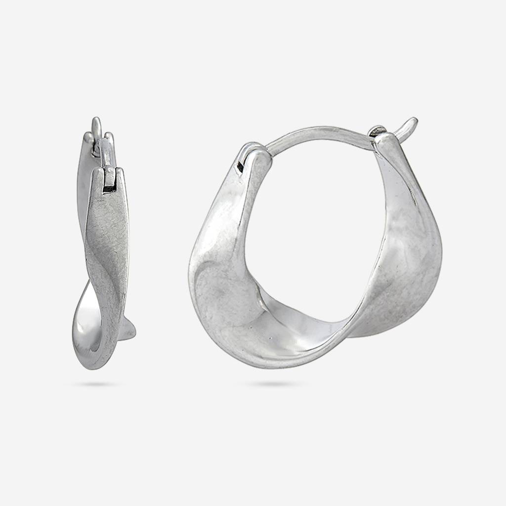 Rhodium - Plated Casual Wear Trendy Earring - 446231 : 446231