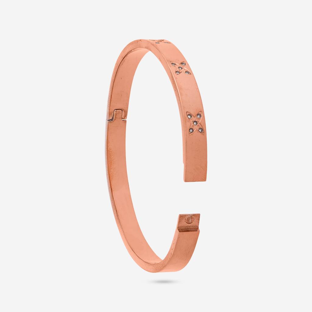 White Rose Gold - Plated Casual Wear Trendy Kada - 464281 : 464281