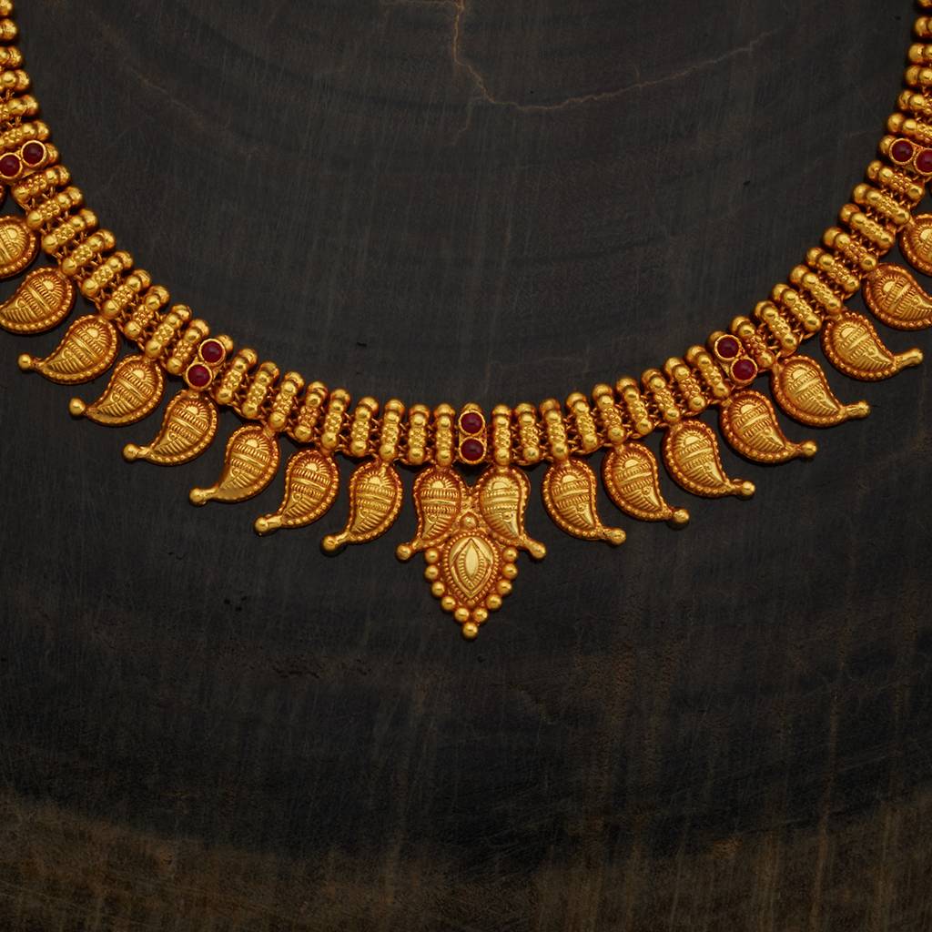 Ruby Gold - Plated Bridesmaid Temple Necklace - 431281 : 431281