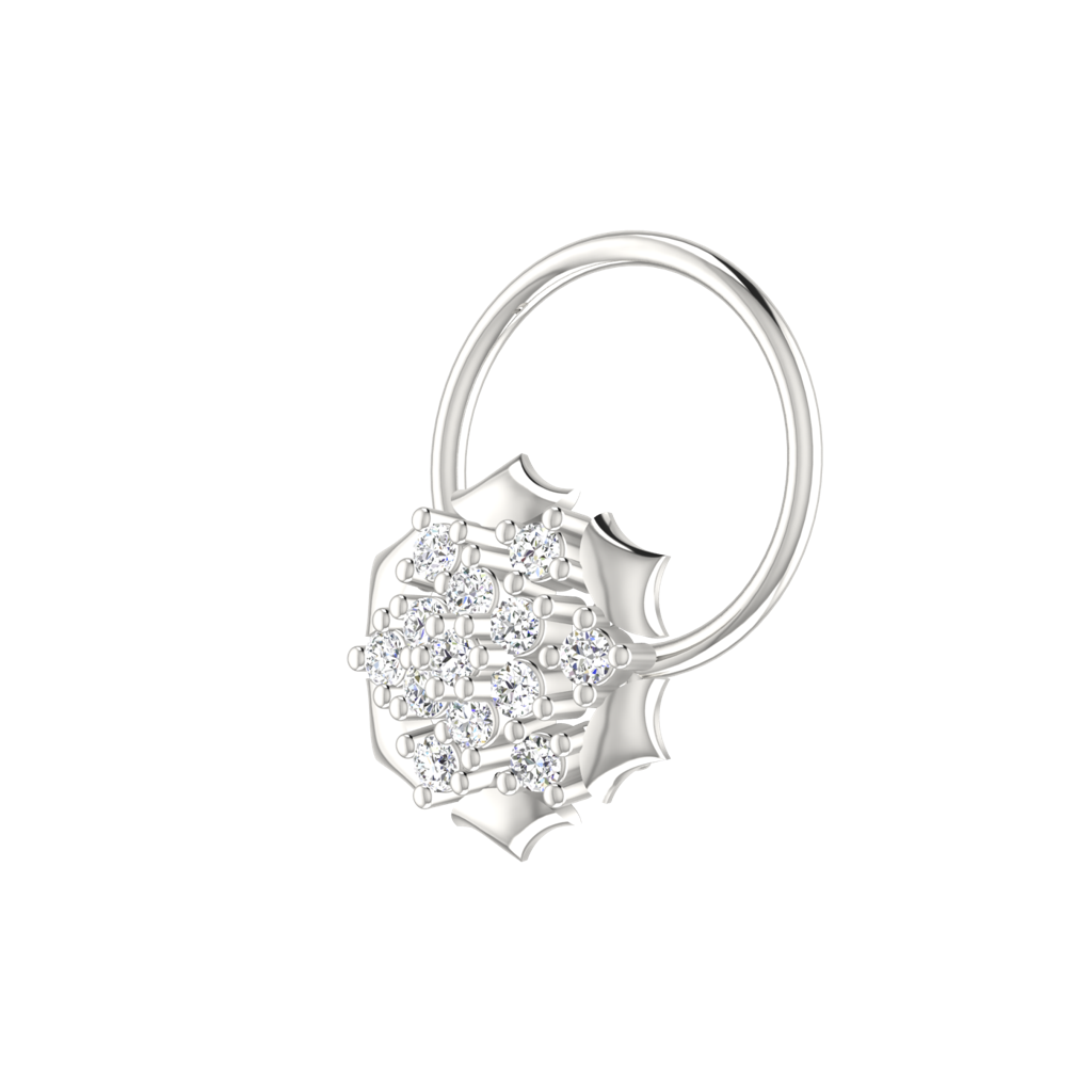 Avsar 9K Bis Hallmarked | Nosepin For Women/Girls |  Avno184 : AVNO184WC