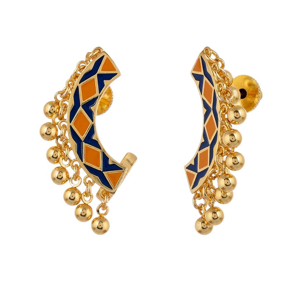 Zulu Neema Enameled Ear Cuff : 8905124513868