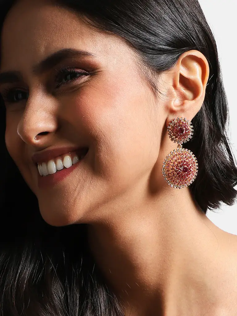 Inika-Women'S Crystal Cluster Drop Earringss : SOHIER8048