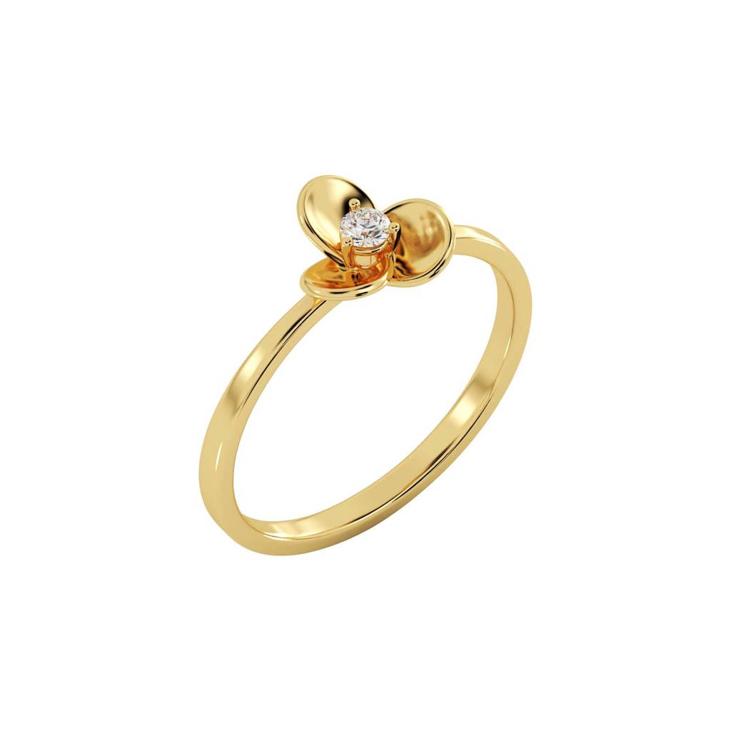 9K Bis Hallmarked Ring For Women/Girls | Avr1095 : AVR1095YC_8