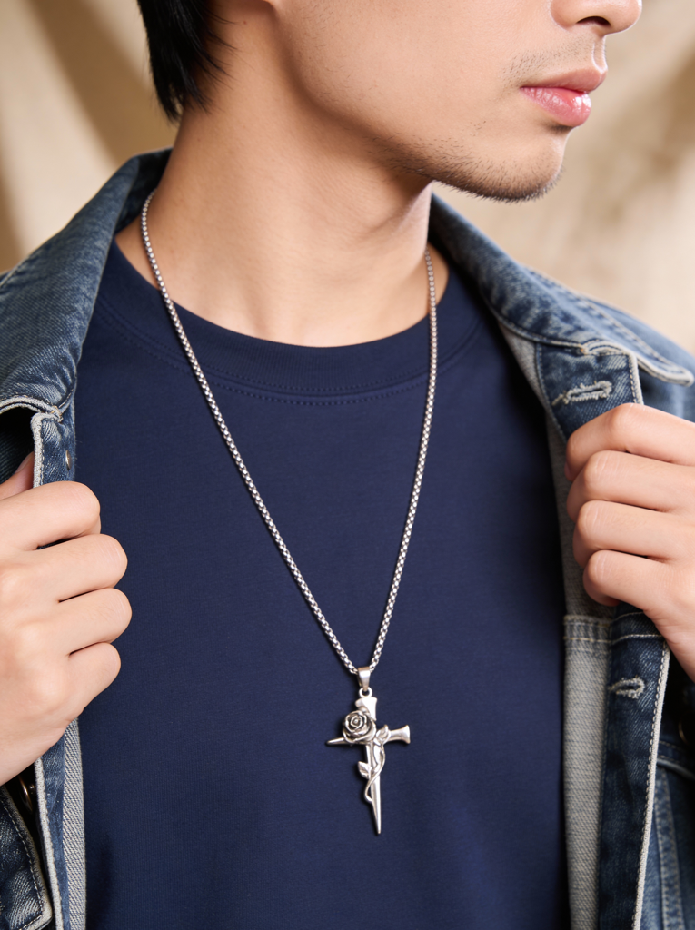 Thorned Faith Pendant : Z-MN-NL-03