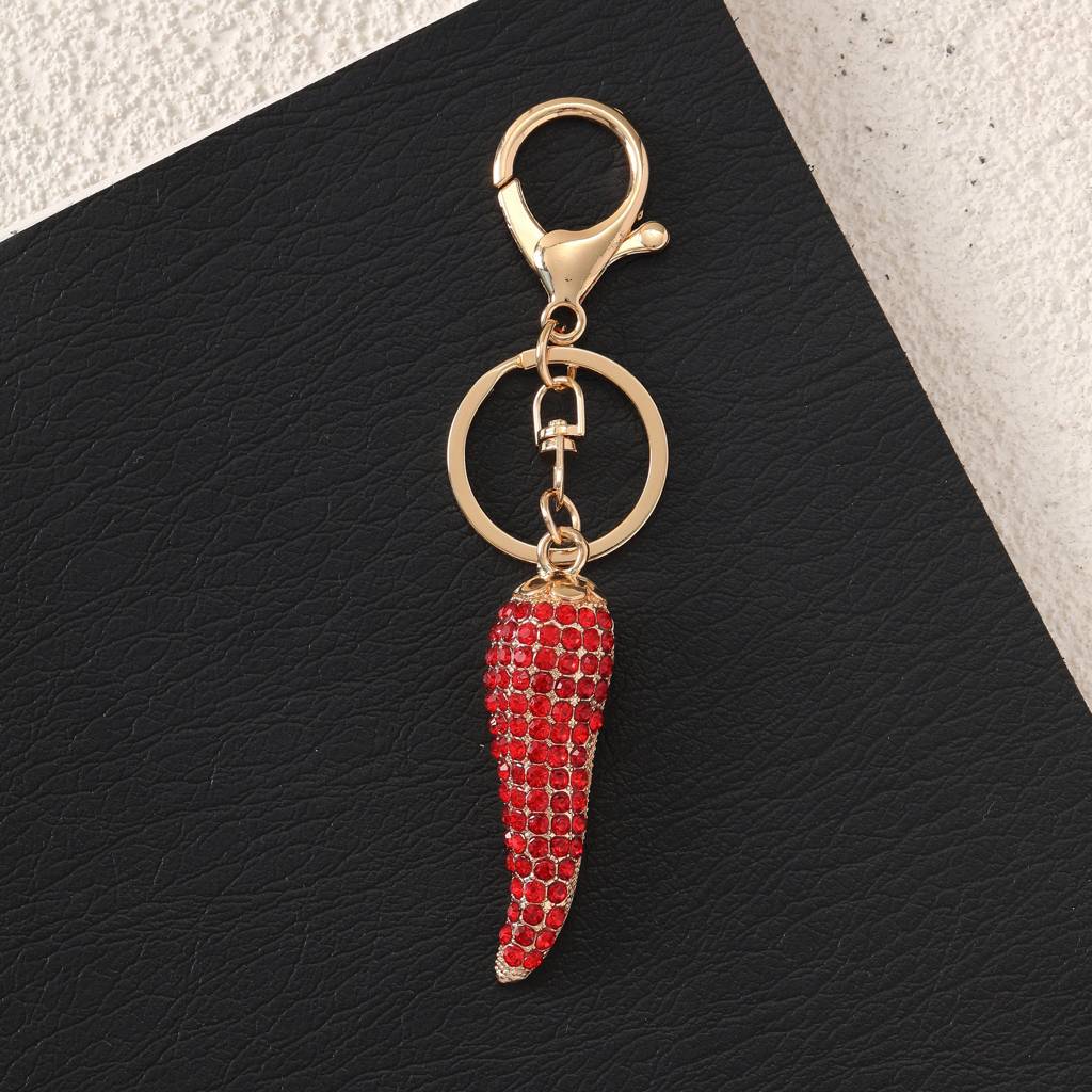 Studded Chilly Bag And Purse Charm : C-BG-0050-G-RD