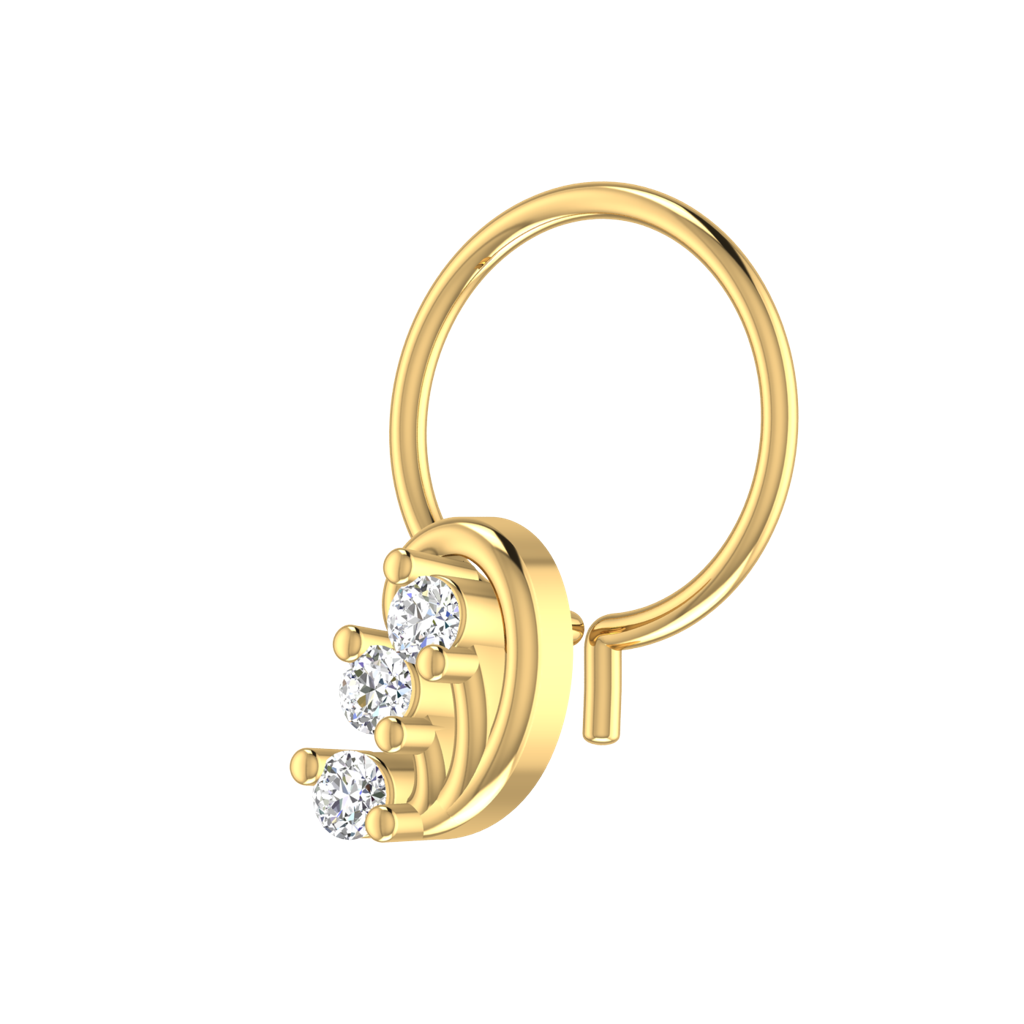 Avsar 9K Bis Hallmarked | Nosepin For Women/Girls |  Avno292 : AVNO292YC