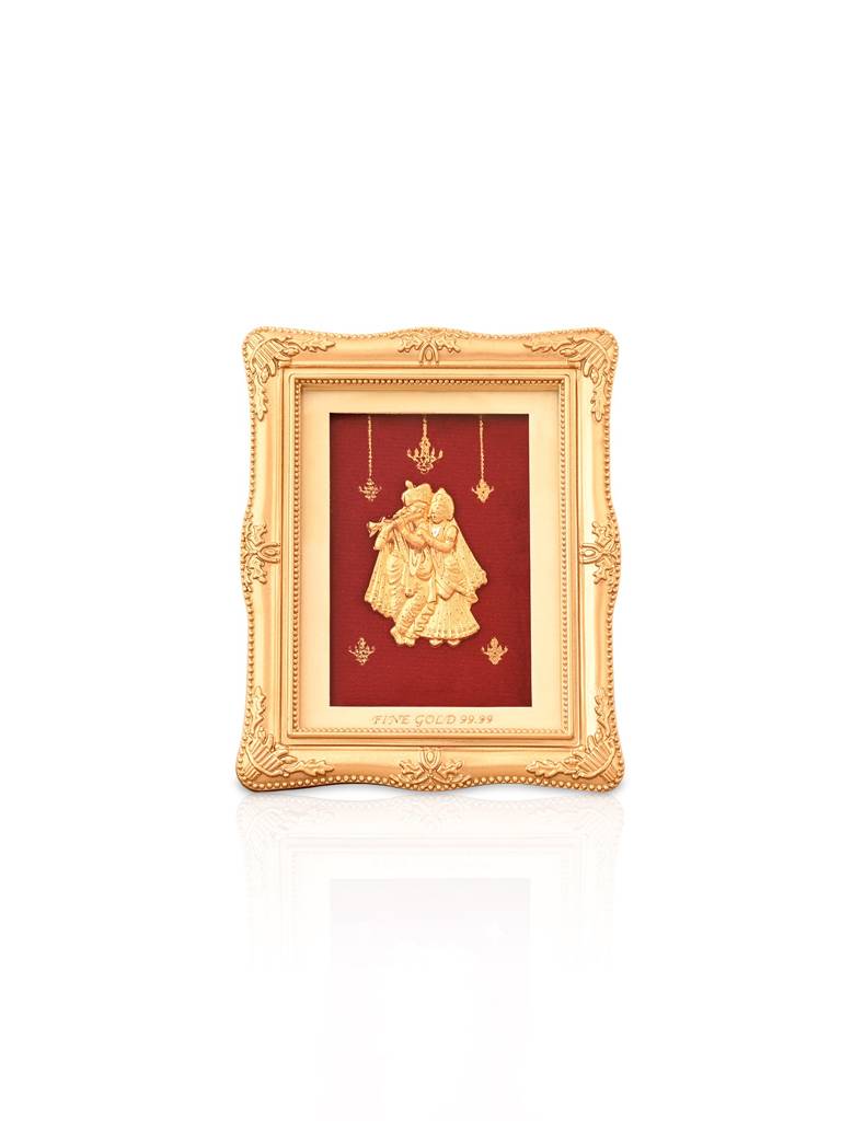 Radha Krishna 24K Gold Foil Frame : AUGFT210