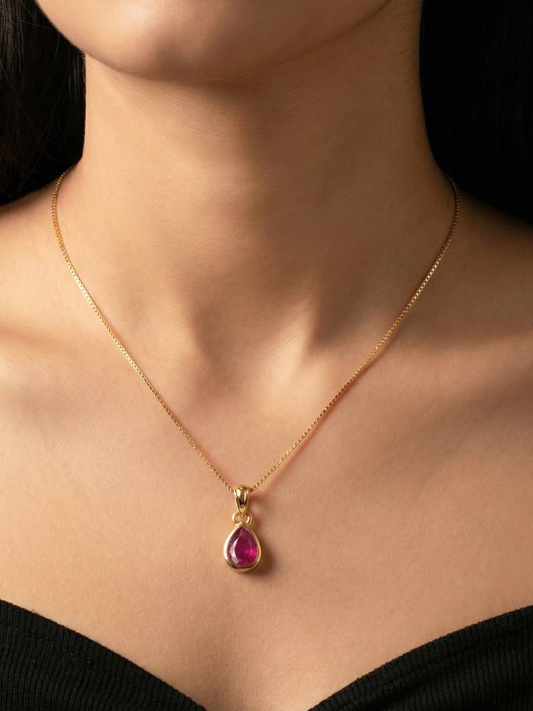 July Birthstone Pendant : CBSPD90