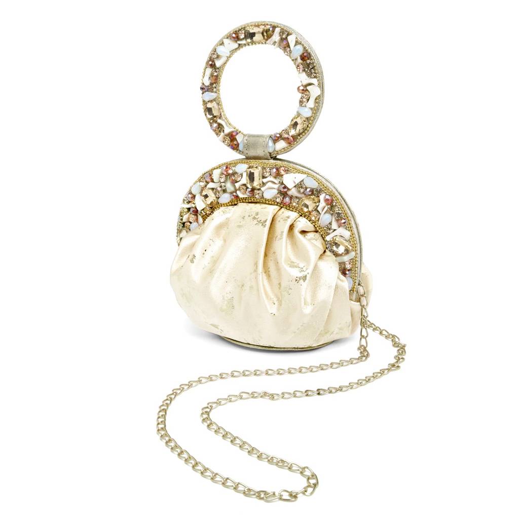 Ethnic Stylish Potli Bag For Women Handmade Purse Evening Handbags Stylish Bridal Fashion Clutch Bag Gift For Girls  : P103CRM