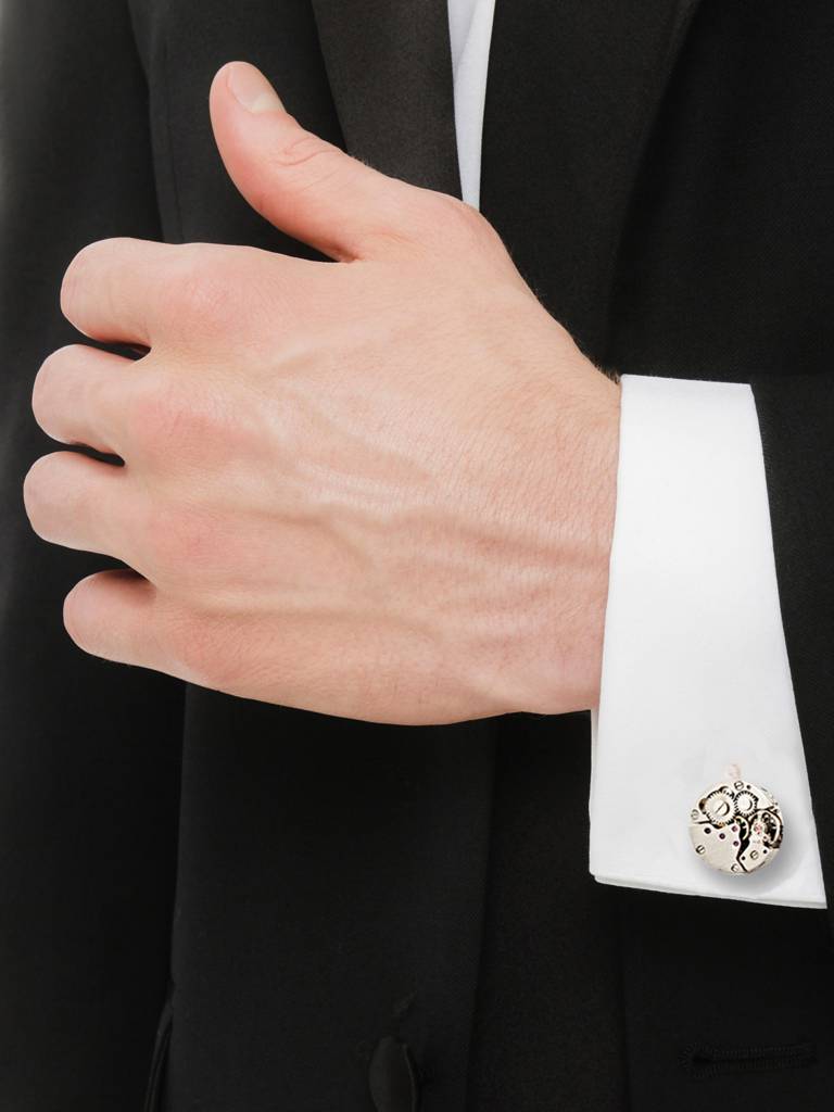 Men Jewellery "Sleeve Button Cuff Shirt Button", Blazer Cufflinks Pair Set For Men : 1790-CHC4-1104-S