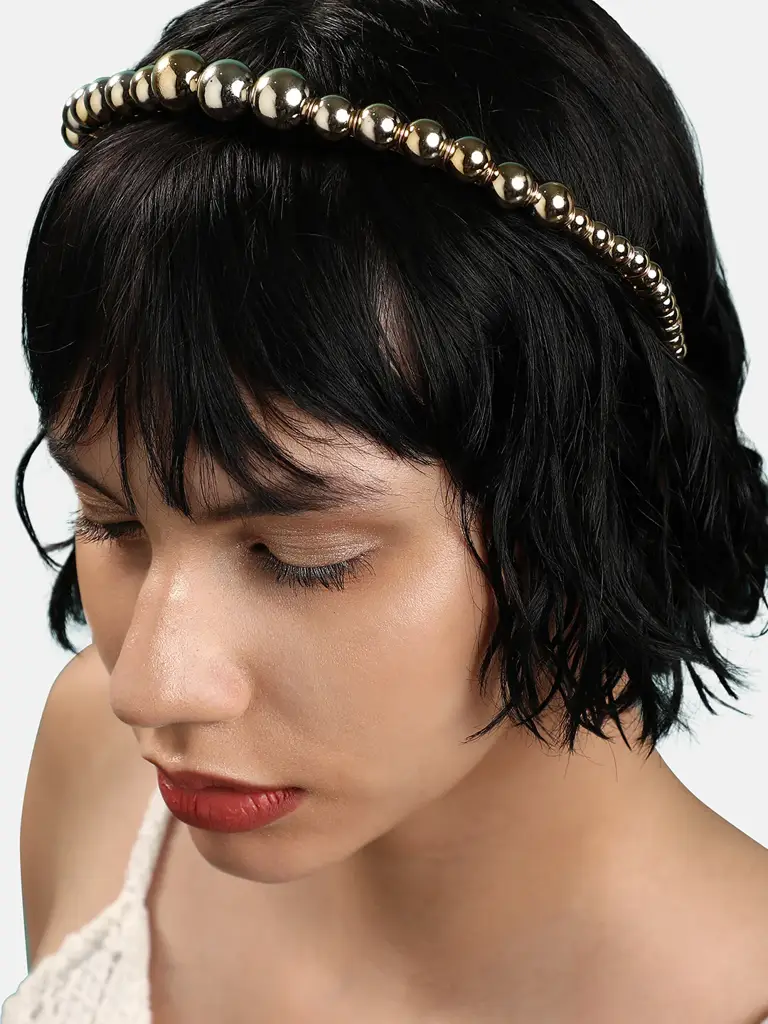 Vilma-Gold-Plated Hairband : SOHIER9276