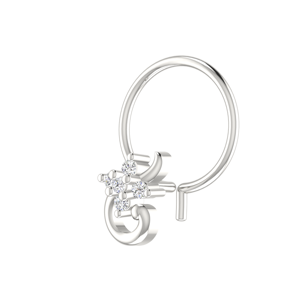 Avsar 9K Bis Hallmarked | Nosepin For Women/Girls |  Avno334 : AVNO334WC