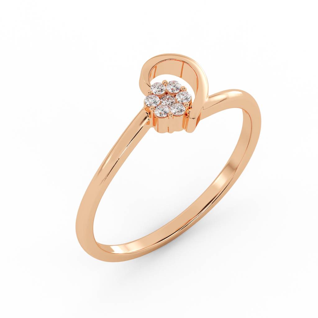 9K Bis Hallmarked Ring For Women/Girls | Avr1093 : AVR1093PC_8