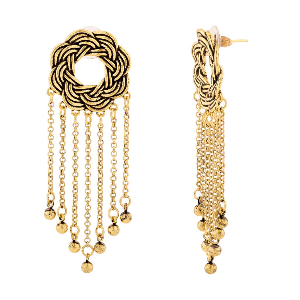 Woven Wonders Intertwist Dangler Earrings : 8905124555103