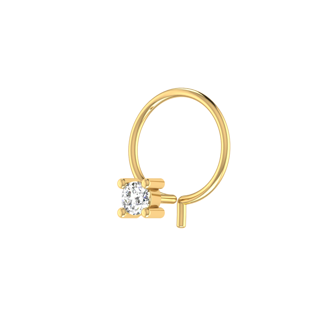 Avsar 9K Bis Hallmarked | Nosepin For Women/Girls |  Avno091 : AVNO091YC