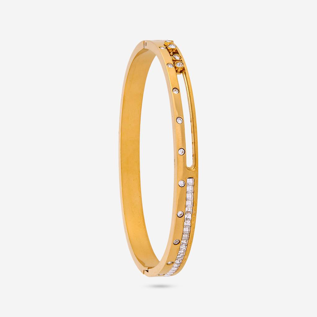 White - Plated Casual Wear Trendy Kada - 464296 : 464296
