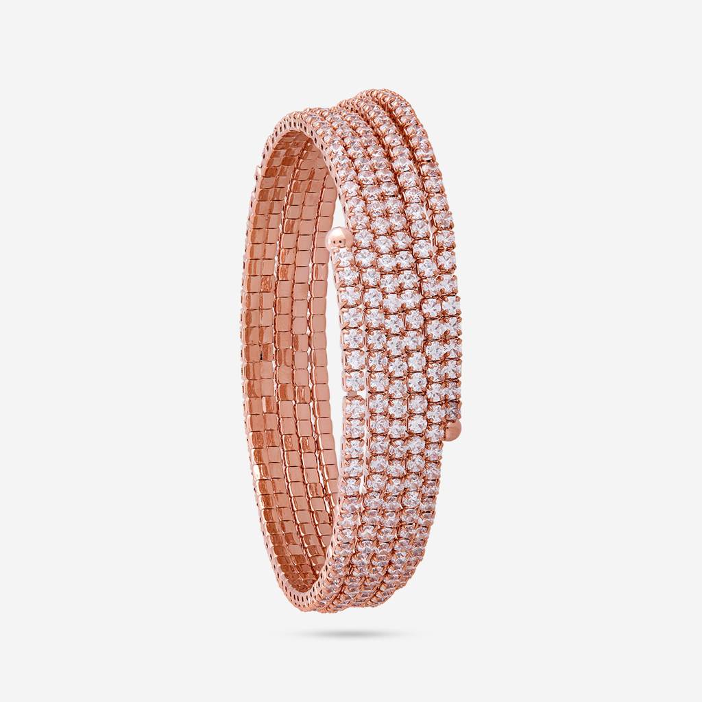 White - Plated Casual Wear Trendy Kada - 464420 : 464421