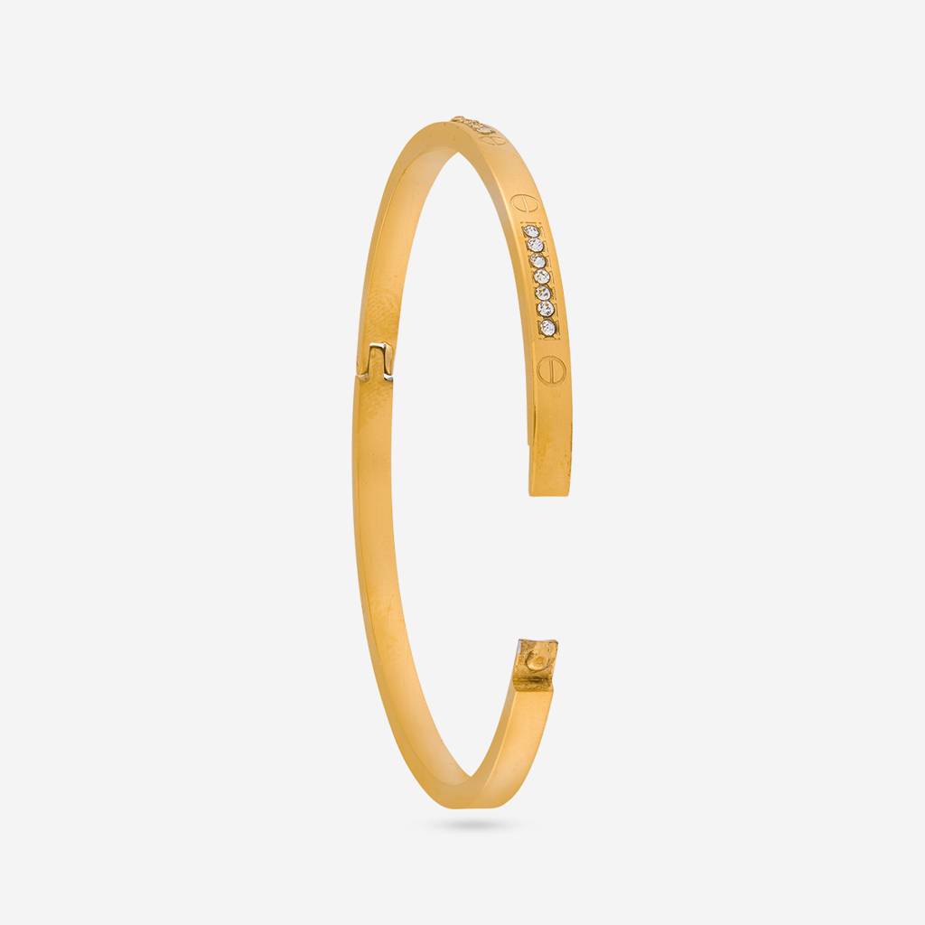 White - Plated Casual Wear Trendy Kada - 471604 : 471604