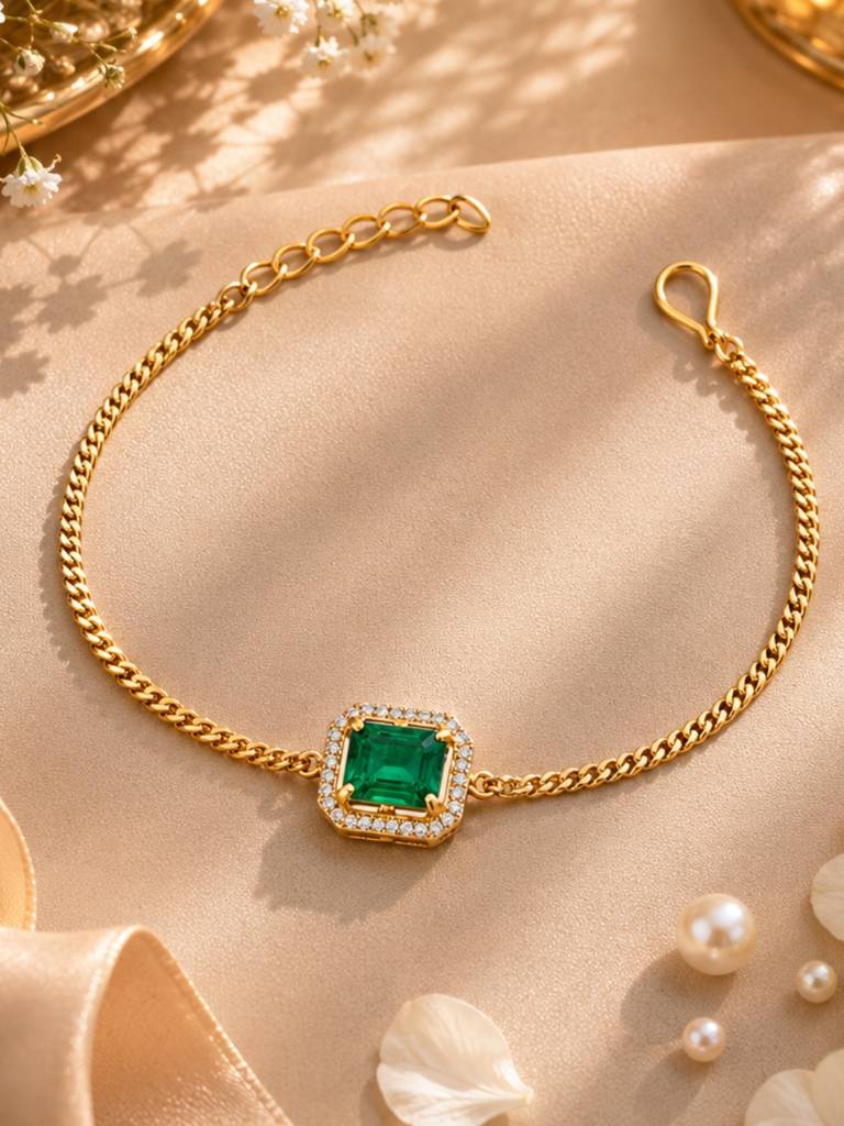 Emerald Bracelet Rakhi : YI24A1017B