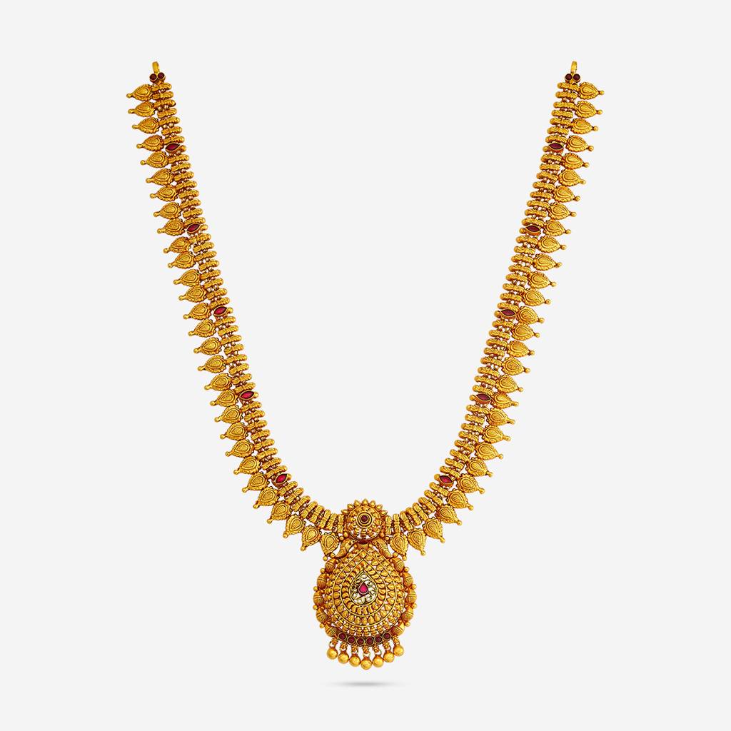 Ruby Gold - Plated Bridesmaid Temple Necklace - 442512 : 442512