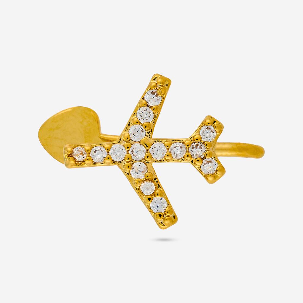 White Gold - Plated Casual Wear Trendy Zircon Earring - 460555 : 460555