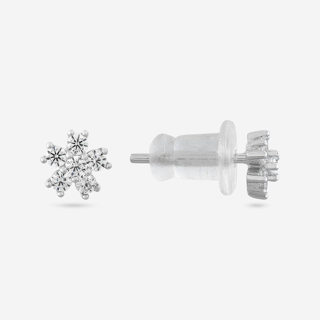 Office Wear Silver Earring - 465778 : 465779