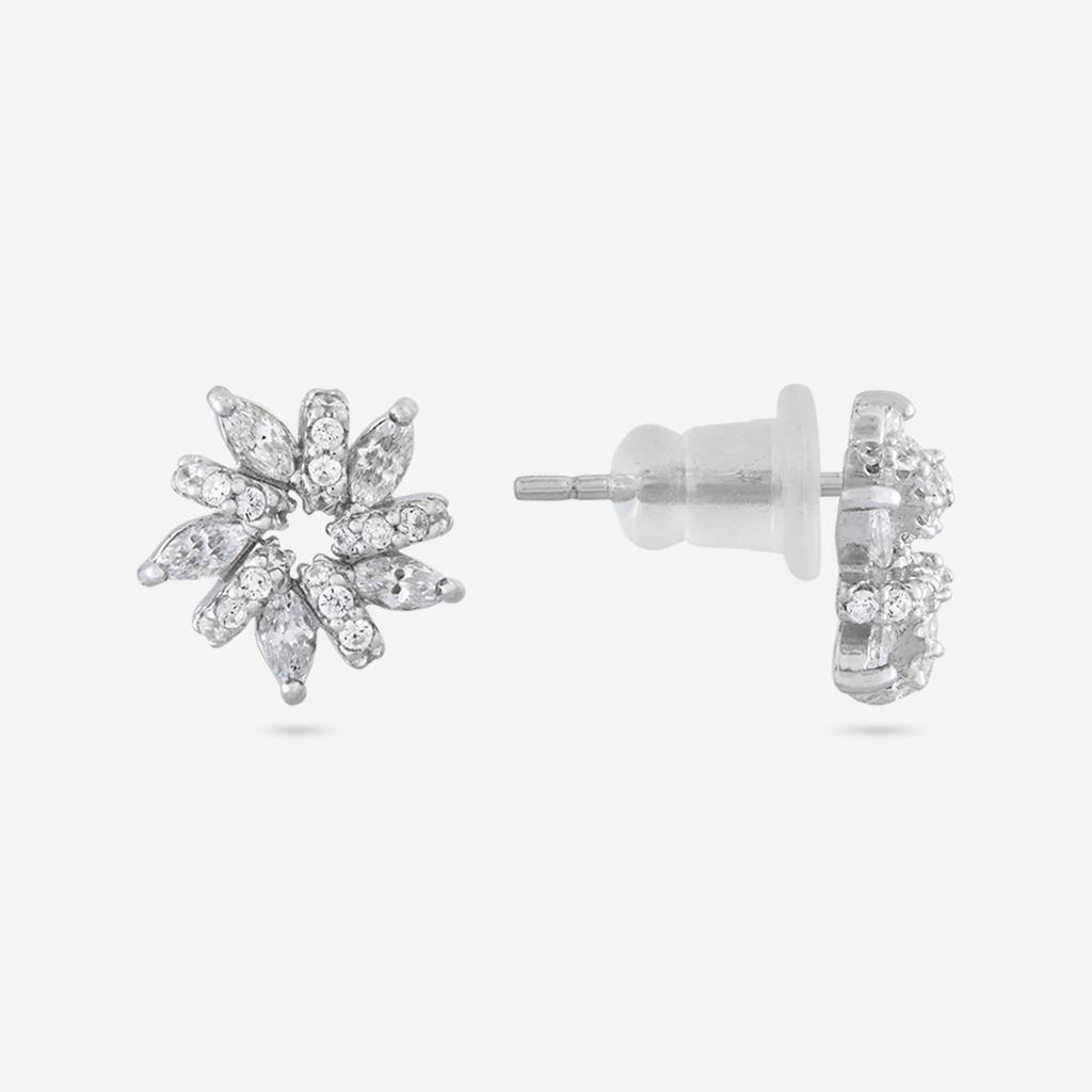 Office Wear Silver Earring - 465637 : 465638