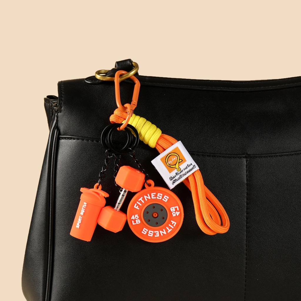 Mini Gym Buddy Bag Charm : C-BG-0096-OR