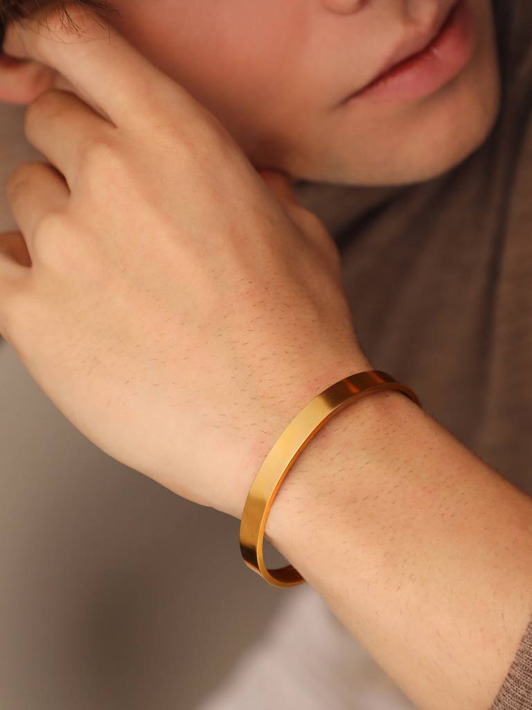 Men'S The Minimal Cuff Bracelet - California Gold : FABR1120