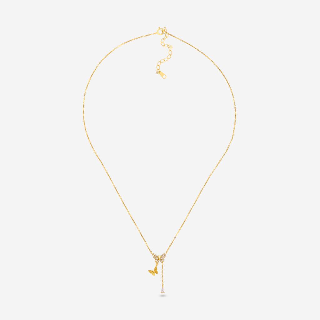 White Gold Plated - Office Wear Silver Necklace - 466615 : 466615