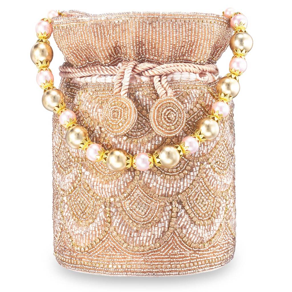 Potli Bags For Women Evening Bag Clutch Ethnic Bride Purse With Drawstring (P70C) : P70C