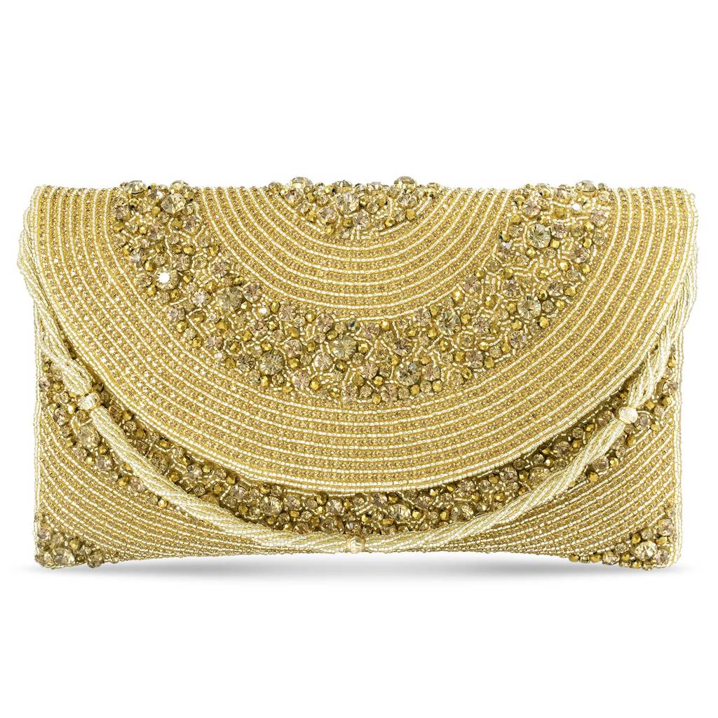 Clutch Purses For Women Handmade Evening Handbag Stylish Bridal Fashion Clutch Bag For Girls (C72Blg) : C72G