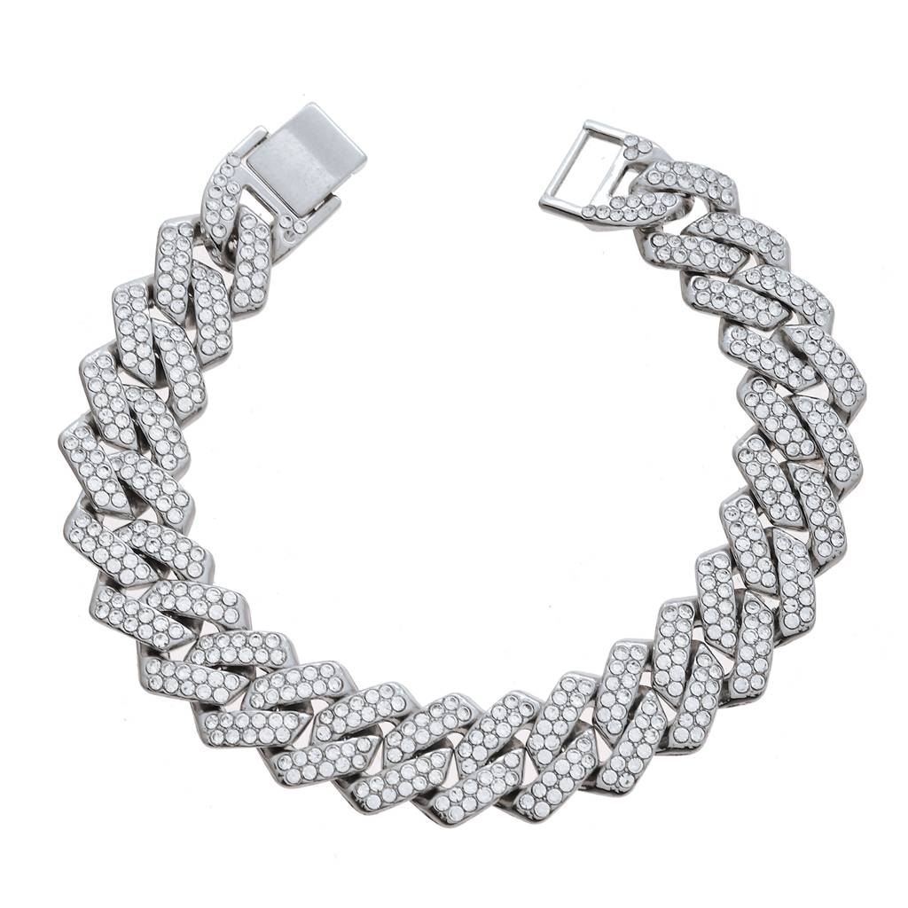 Eclipse Regal Elegance American Diamond Men'S Bracelet : 8905124542776