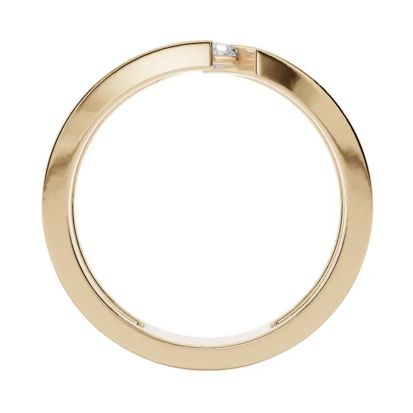 Modern Baguette Cut Men’S 925 Silver Ring : VMR13-G-16
