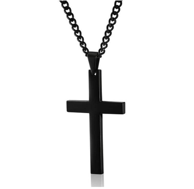 Christ'S Crucifix Black Chain : MN1S0327