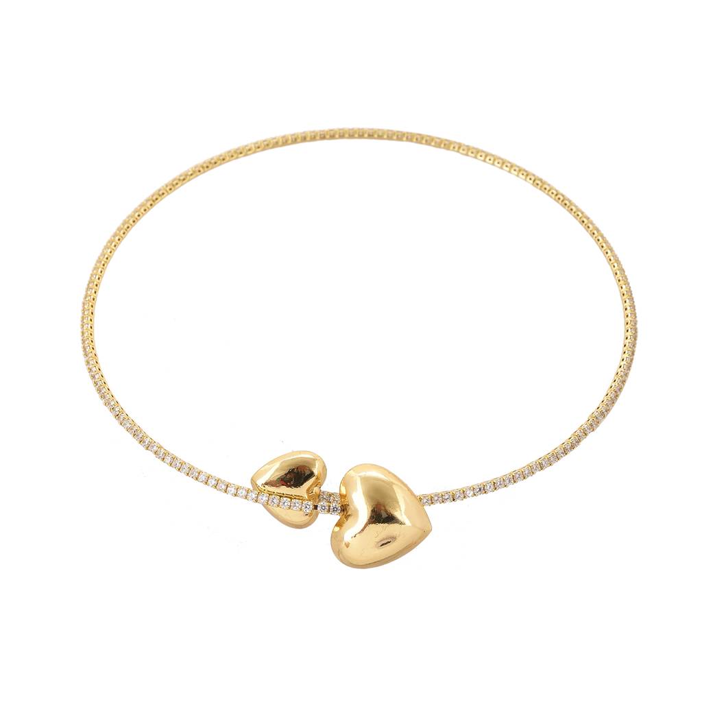 Timeless Sparkle L'Amour Gold Hasli Necklace : 8905124552171