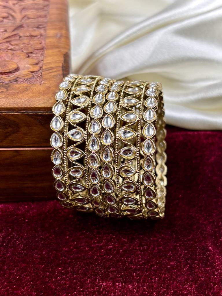 Antique Kundan Bangles Set : HB-78-24