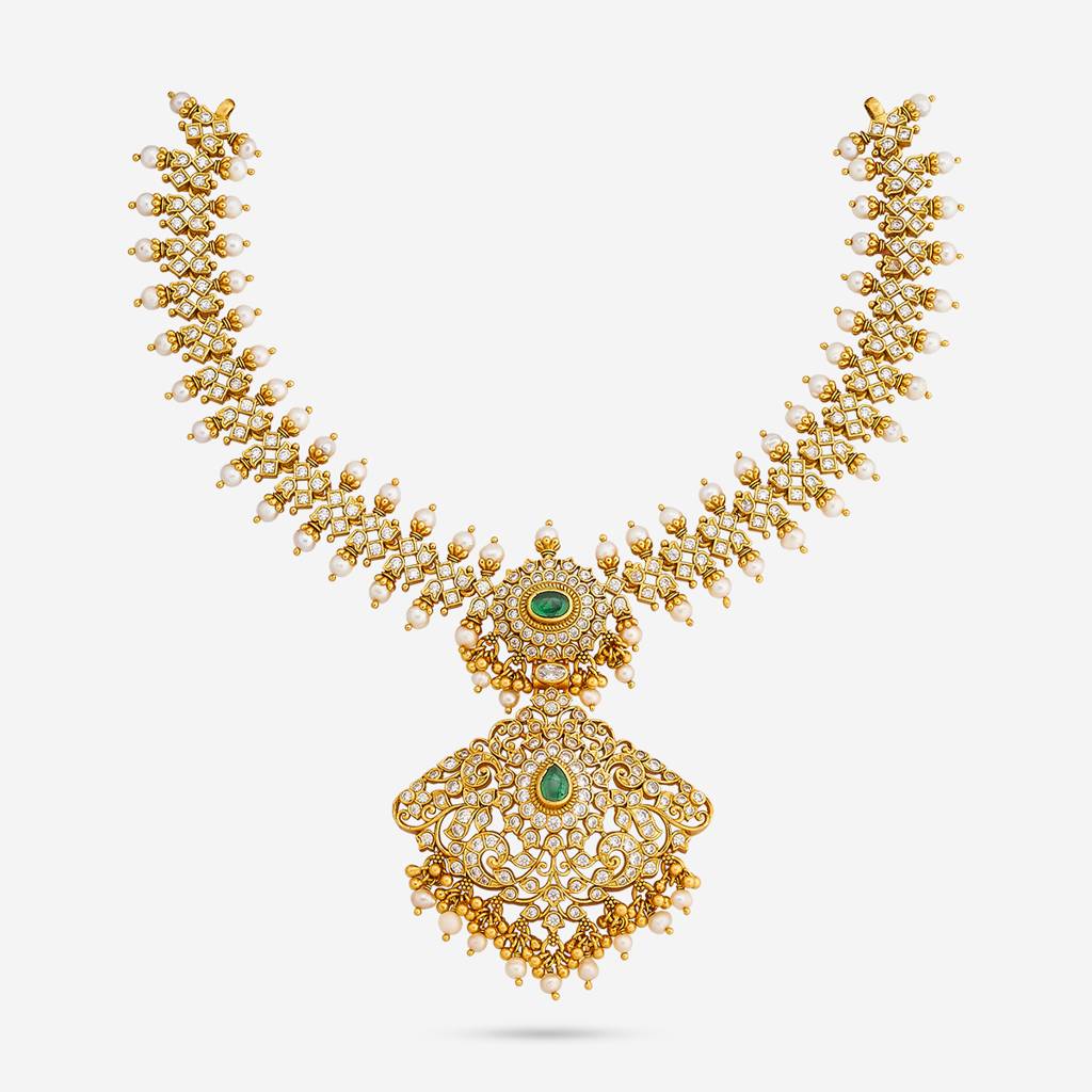 Green Gold - Plated Bridesmaid Temple Necklace - 452283 : 452283