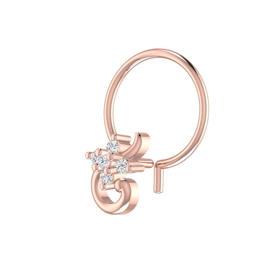 Avsar 9K Bis Hallmarked | Nosepin For Women/Girls |  Avno334 : AVNO334PC