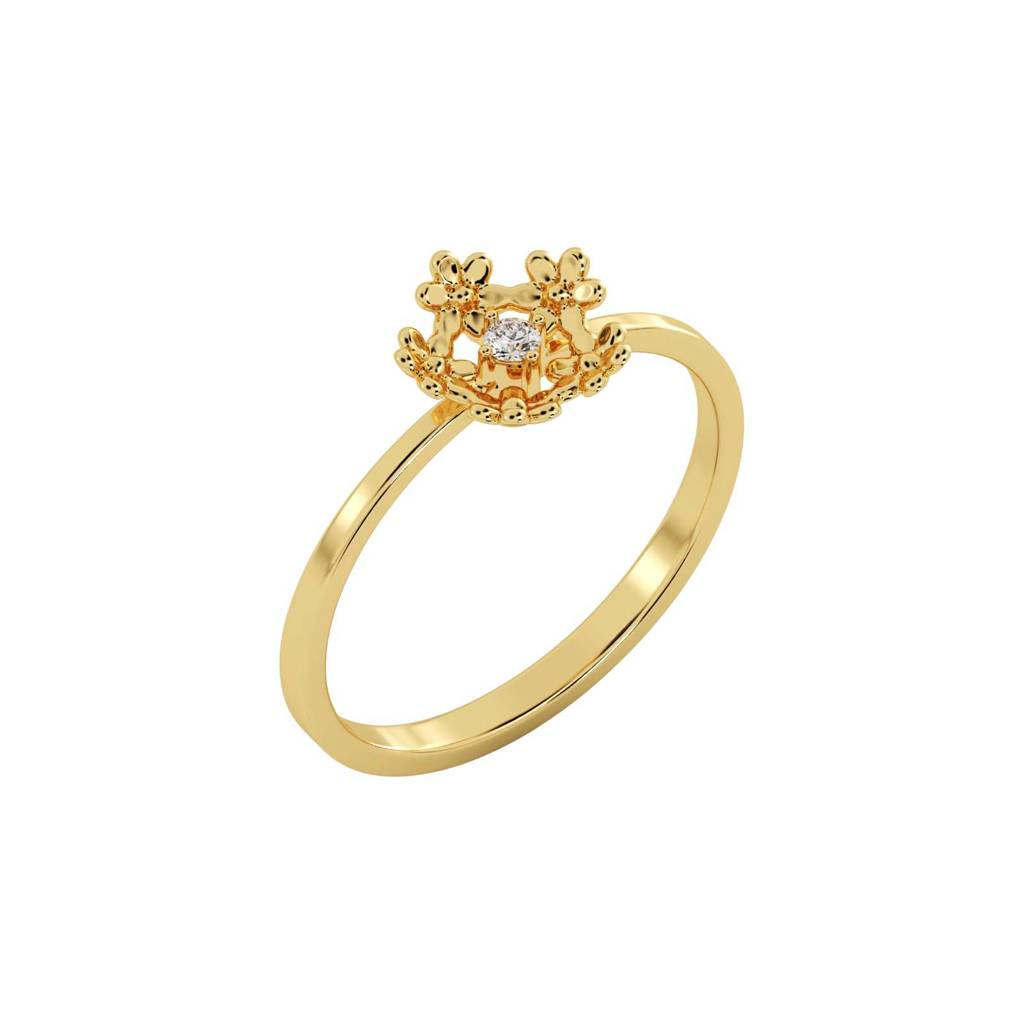 9K Bis Hallmarked Ring For Women/Girls | Avr1101 : AVR1101YC_8