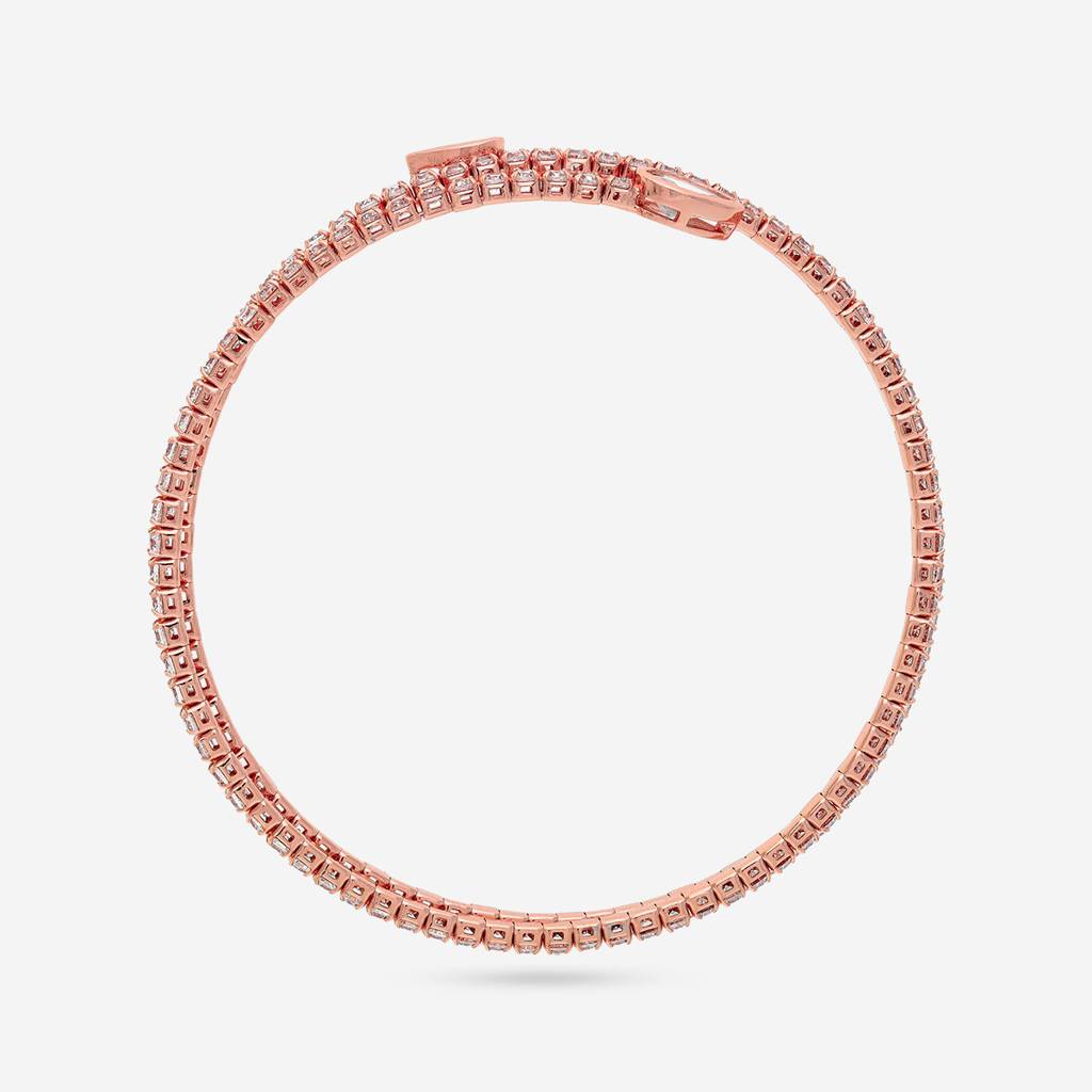 White Rose Gold - Plated Casual Wear Trendy Kada - 464417 : 464417