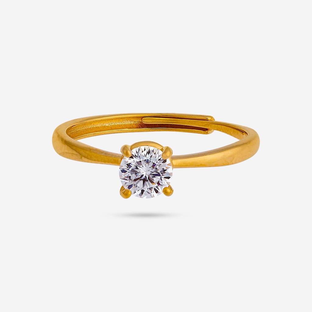 White Gold - Plated Office Wear Silver Finger Ring - 448449 : 448449