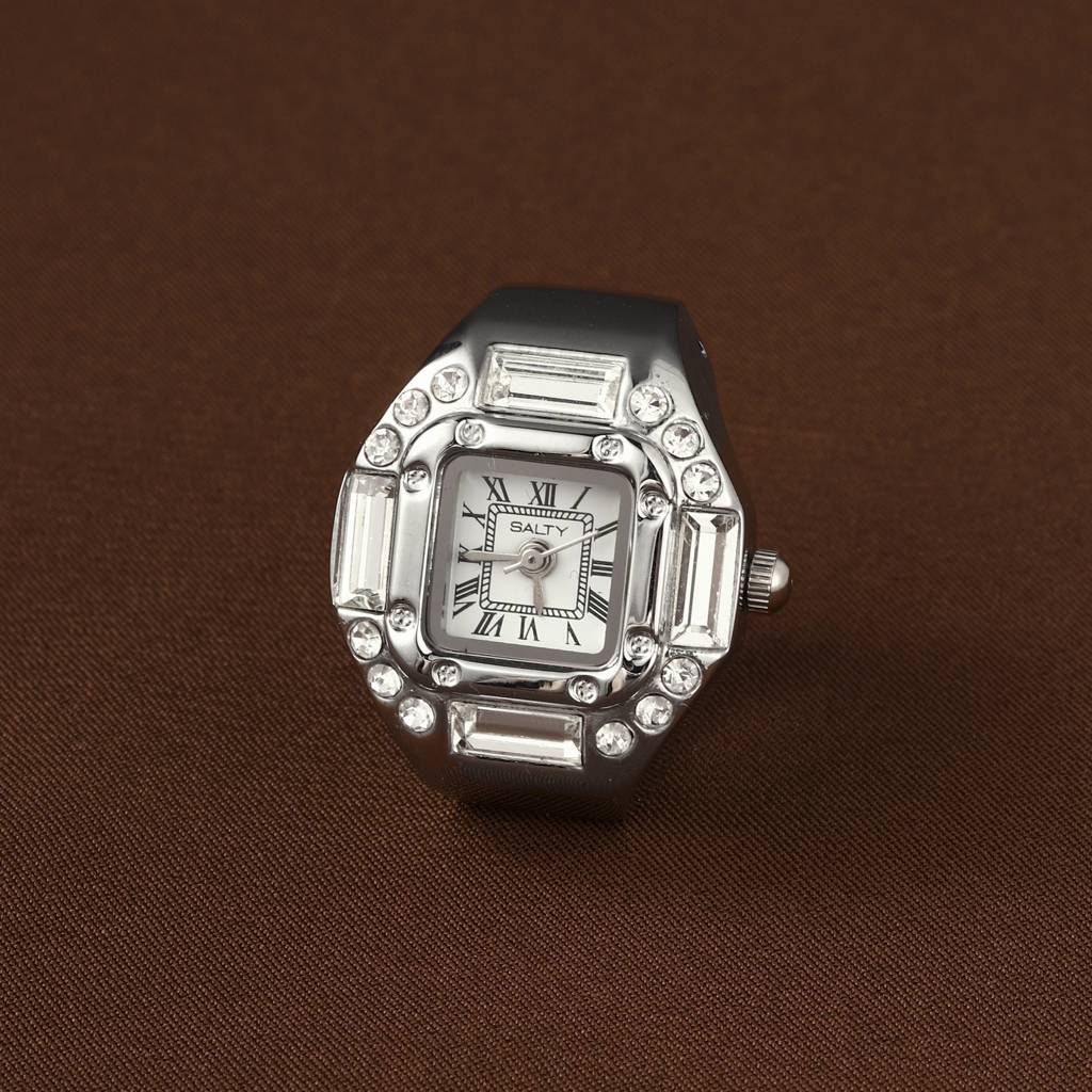 The Chuck And Blair Watch Ring For Couple : WTRC-008-WH-G-1